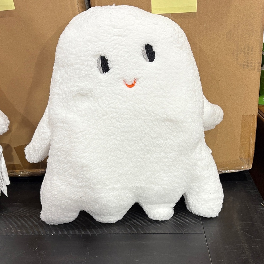 Hyde & EEK! Ghost Shaped Faux-Shearling Halloween Throw Pillow - Set of 2